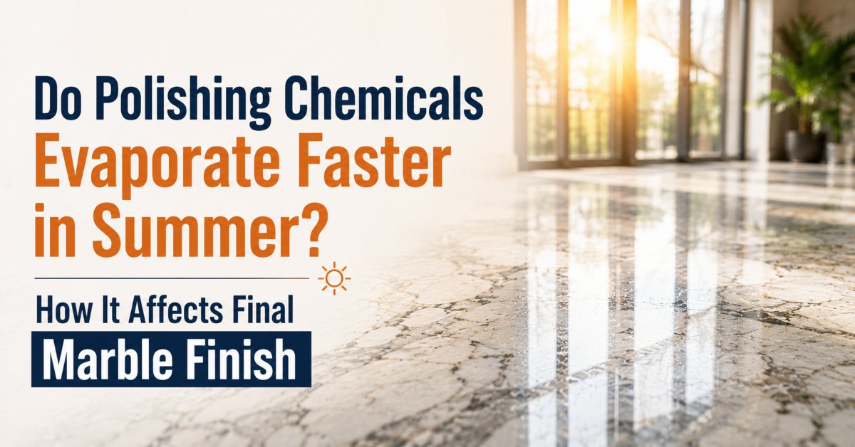 Do polishing chemicals evaporate faster in summer?